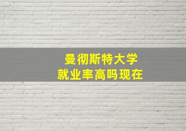 曼彻斯特大学就业率高吗现在