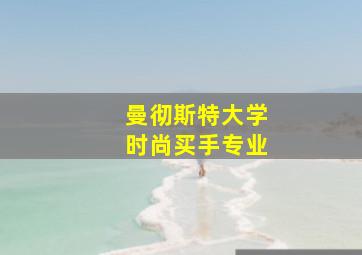 曼彻斯特大学时尚买手专业