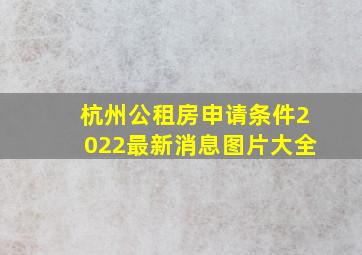 杭州公租房申请条件2022最新消息图片大全