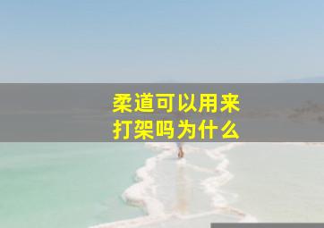 柔道可以用来打架吗为什么