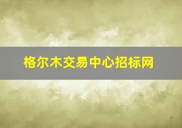 格尔木交易中心招标网