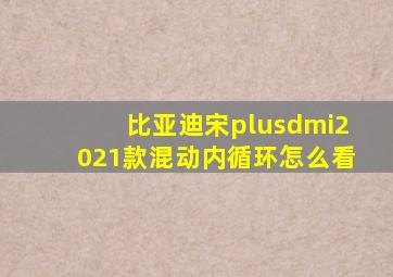 比亚迪宋plusdmi2021款混动内循环怎么看