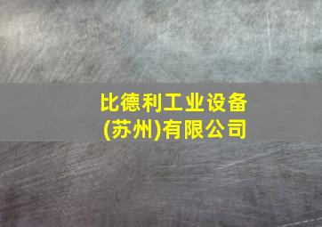 比德利工业设备(苏州)有限公司