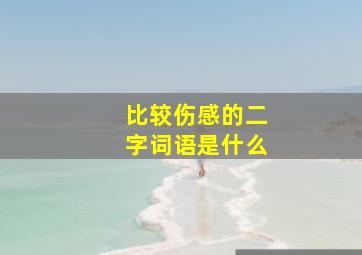 比较伤感的二字词语是什么