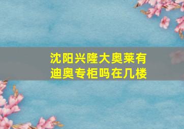 沈阳兴隆大奥莱有迪奥专柜吗在几楼