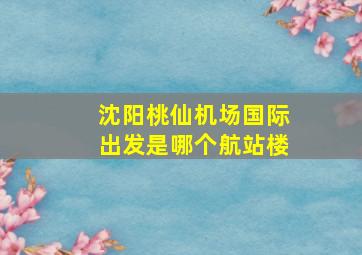 沈阳桃仙机场国际出发是哪个航站楼