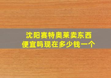 沈阳赛特奥莱卖东西便宜吗现在多少钱一个