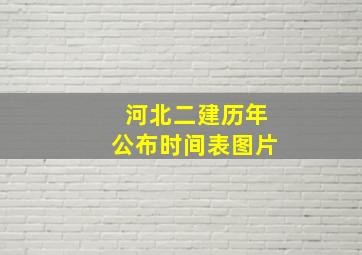 河北二建历年公布时间表图片