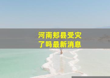 河南郏县受灾了吗最新消息