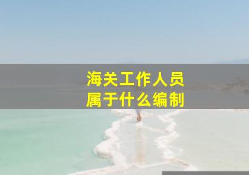 海关工作人员属于什么编制