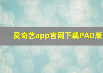 爱奇艺app官网下载PAD版