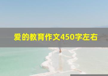 爱的教育作文450字左右