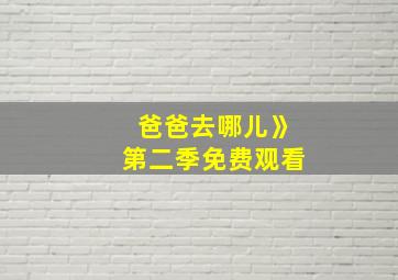 爸爸去哪儿》第二季免费观看