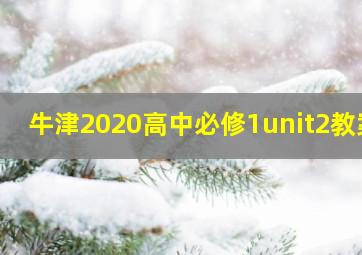 牛津2020高中必修1unit2教案