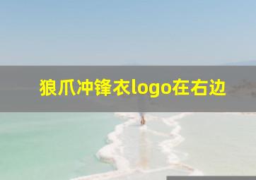 狼爪冲锋衣logo在右边