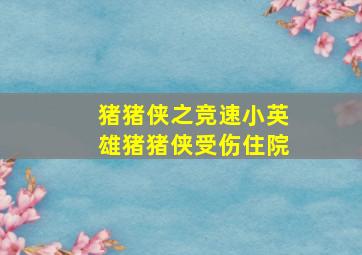 猪猪侠之竞速小英雄猪猪侠受伤住院