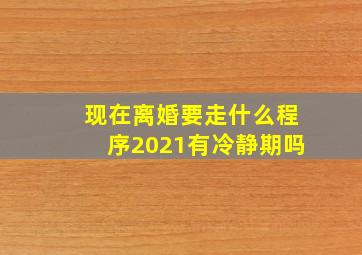 现在离婚要走什么程序2021有冷静期吗