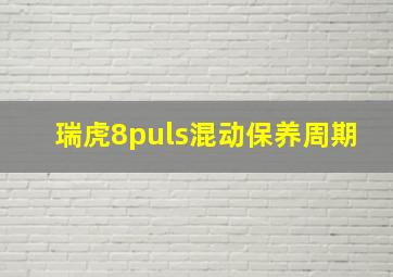 瑞虎8puls混动保养周期