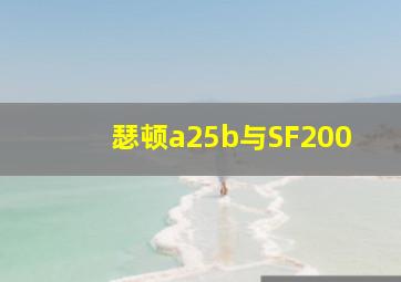 瑟顿a25b与SF200