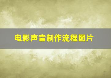 电影声音制作流程图片