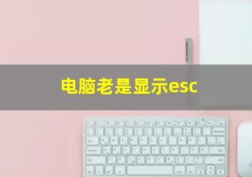 电脑老是显示esc