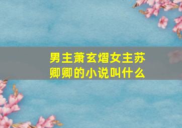 男主萧玄熠女主苏卿卿的小说叫什么