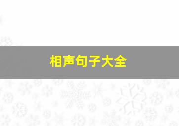 相声句子大全