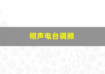 相声电台调频