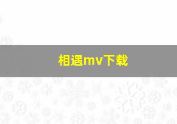 相遇mv下载