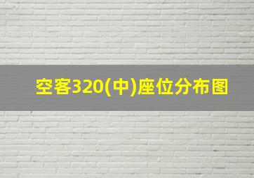 空客320(中)座位分布图