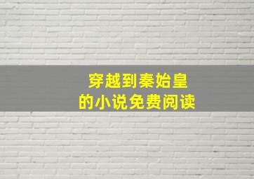 穿越到秦始皇的小说免费阅读