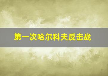 第一次哈尔科夫反击战