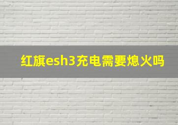 红旗esh3充电需要熄火吗