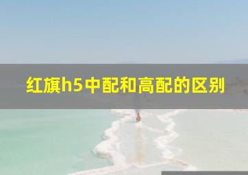 红旗h5中配和高配的区别