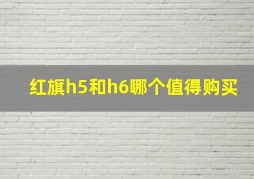 红旗h5和h6哪个值得购买