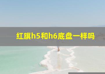 红旗h5和h6底盘一样吗