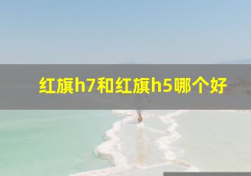 红旗h7和红旗h5哪个好