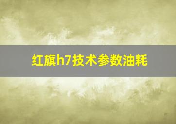 红旗h7技术参数油耗