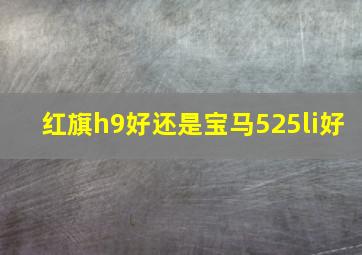 红旗h9好还是宝马525li好