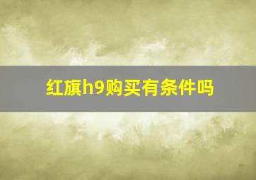 红旗h9购买有条件吗