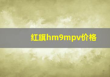 红旗hm9mpv价格