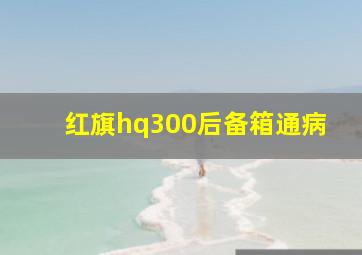 红旗hq300后备箱通病