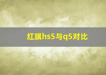 红旗hs5与q5对比