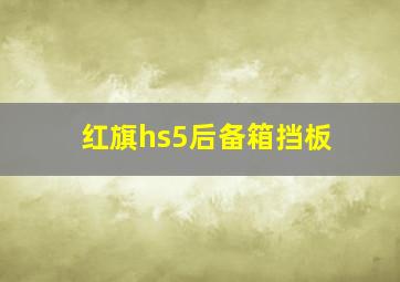 红旗hs5后备箱挡板