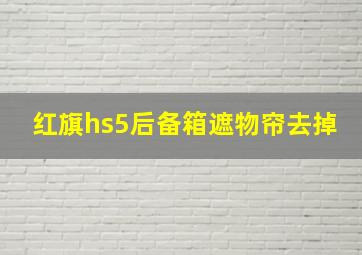 红旗hs5后备箱遮物帘去掉