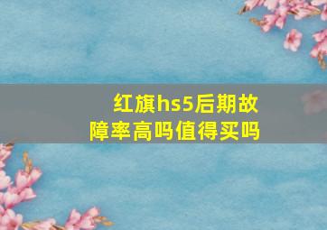 红旗hs5后期故障率高吗值得买吗