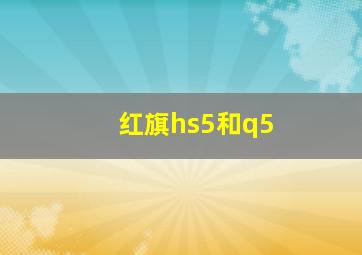 红旗hs5和q5