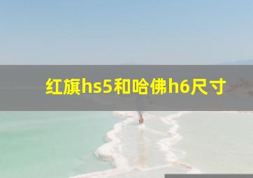 红旗hs5和哈佛h6尺寸