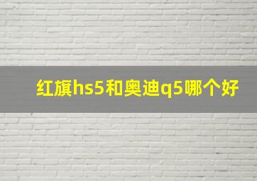 红旗hs5和奥迪q5哪个好