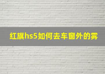 红旗hs5如何去车窗外的雾